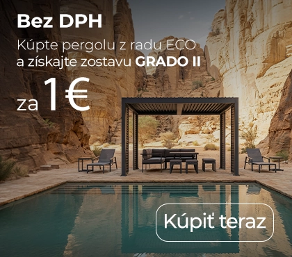 Príslušenstvo k pergole ECO -50 % a zostava GRADO II za 1 €