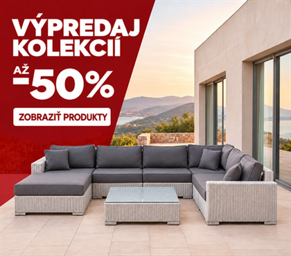 Výpredaj kolekcie záhradného nábytku – zľavy až 50 % v Garden Space