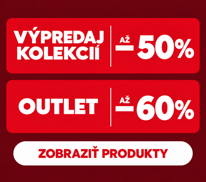 Výpredaj kolekcie so zľavami až 50 % a outlet so zľavami až 60 % v Garden Space