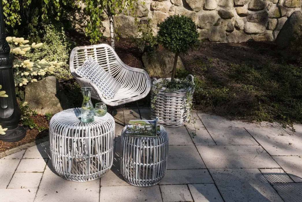 Moderné záhradné stoličky LAVAL biela