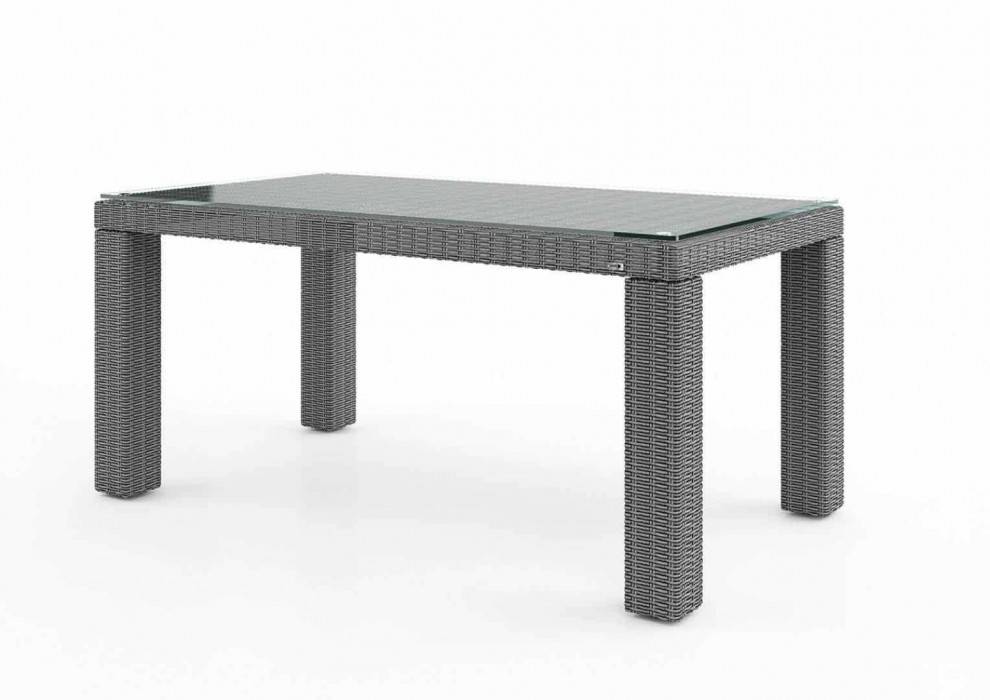 Záhradný ratanový stôl RAPALLO sivá