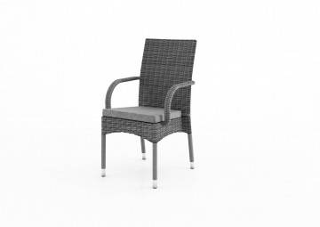 Záhradná ratanová stolička TRAMONTO Royal šedá