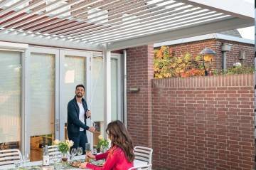 Hliníková pergola PERARA 600x300 matná biela