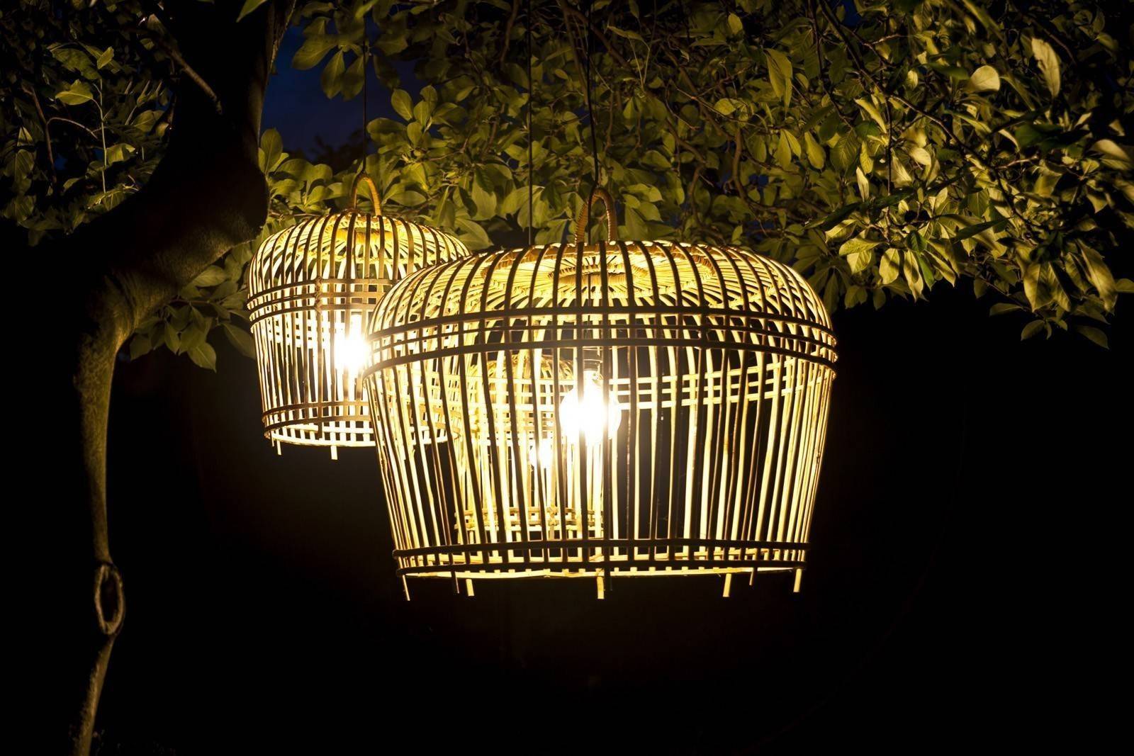 Záhradná ratanová lampa TOULOUSE ⌀54cm x výška. 54cm natural