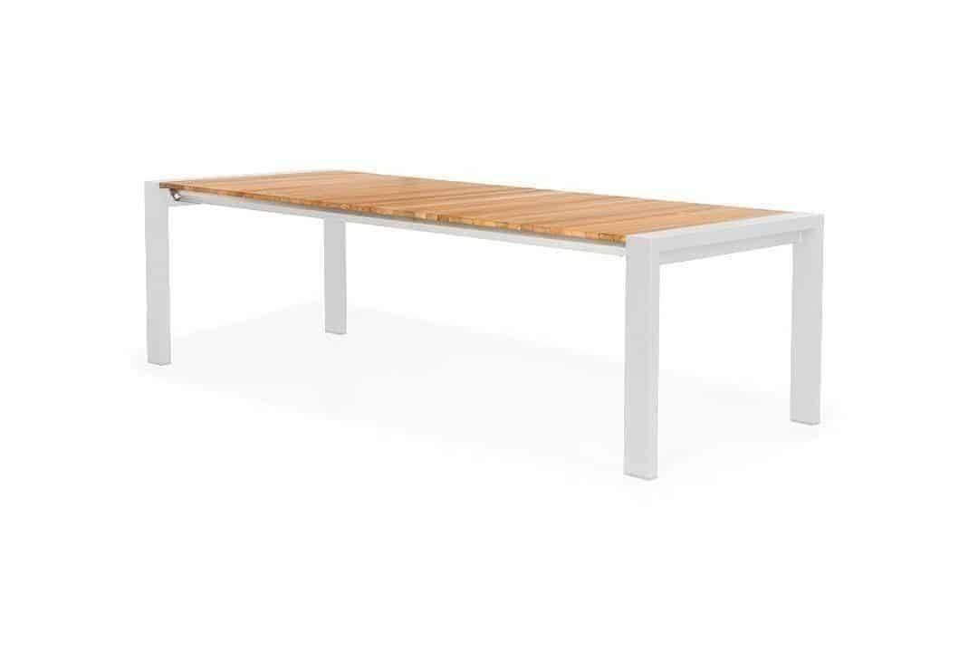 Záhradný rozťahovací stôl RIALTO 217 cm biely