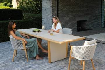 Záhradné kreslo HAVEN teak / mokka