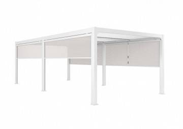 Pergola MARANZA 720X350 biela + 2 bočné rolety + 2 predné rolety 1545 OUTLET